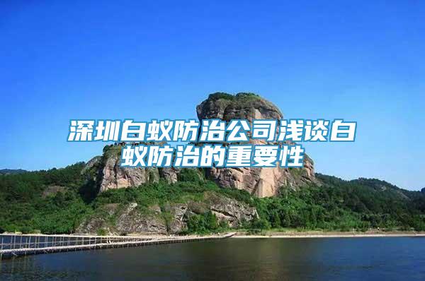 深圳白蟻防治公司淺談白蟻防治的重要性