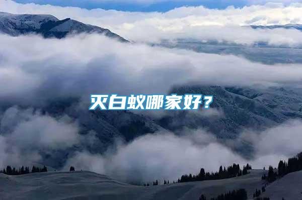 滅白蟻哪家好？