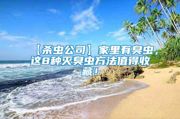 【殺蟲公司】家里有臭蟲，這8種滅臭蟲方法值得收藏！