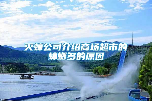 滅蟑公司介紹商場超市的蟑螂多的原因