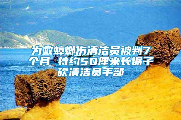 為救蟑螂傷清潔員被判7個月 持約50厘米長鋸子砍清潔員手部
