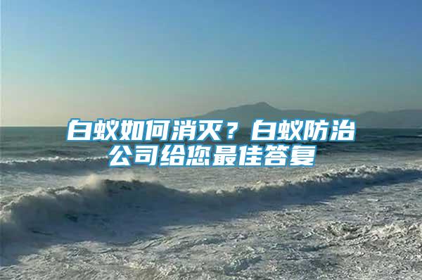 白蟻如何消滅？白蟻防治公司給您最佳答復(fù)