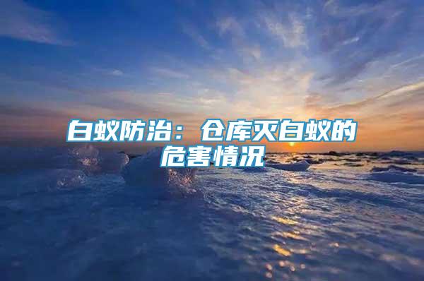 白蟻防治：倉(cāng)庫(kù)滅白蟻的危害情況