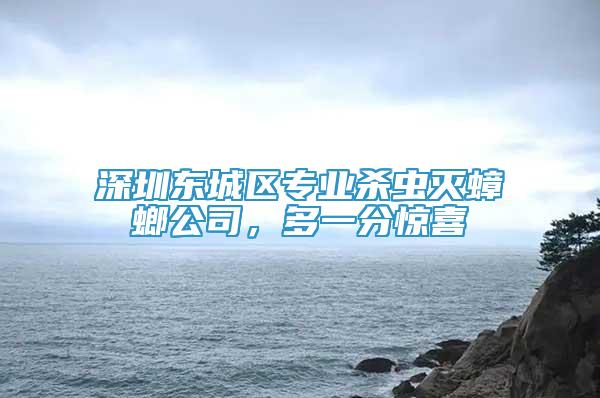 深圳東城區(qū)專業(yè)殺蟲滅蟑螂公司，多一分驚喜