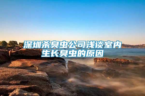 深圳殺臭蟲公司淺談室內(nèi)生長臭蟲的原因