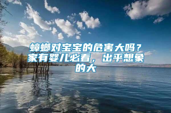 蟑螂對(duì)寶寶的危害大嗎？家有嬰兒必看，出乎想象的大