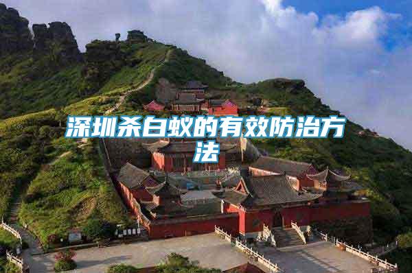 深圳殺白蟻的有效防治方法
