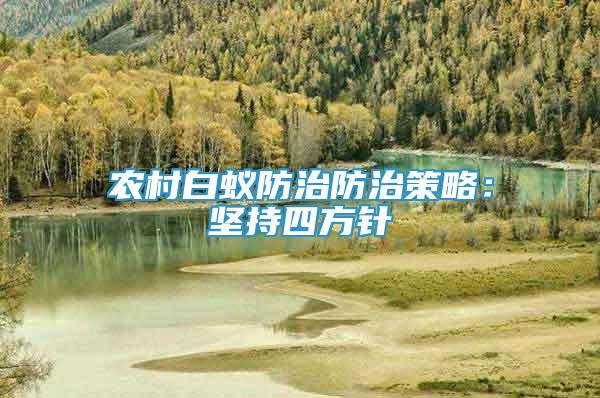 農(nóng)村白蟻防治防治策略：堅持四方針