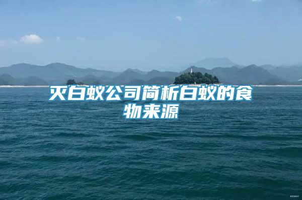 滅白蟻公司簡(jiǎn)析白蟻的食物來(lái)源