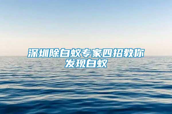 深圳除白蟻專家四招教你發(fā)現(xiàn)白蟻