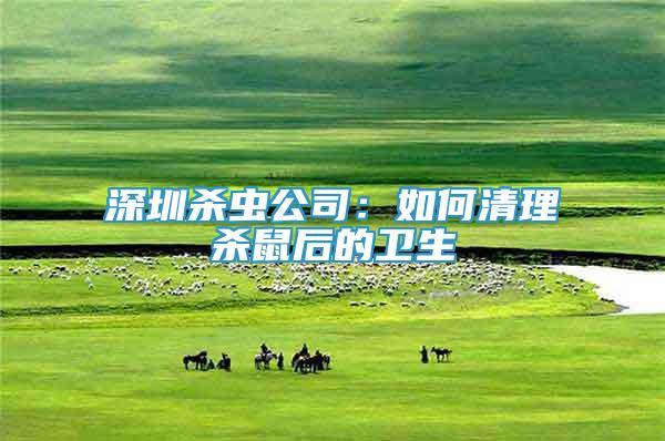 深圳殺蟲公司：如何清理殺鼠后的衛(wèi)生
