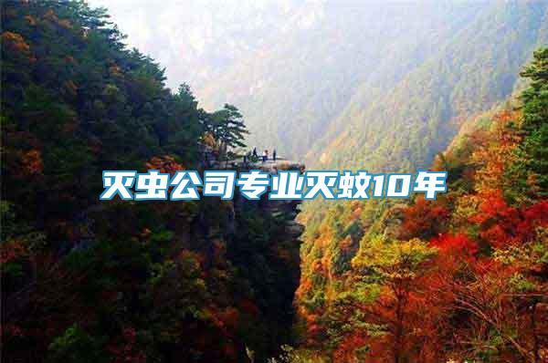 滅蟲公司專業(yè)滅蚊10年