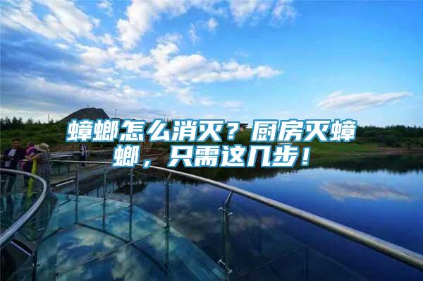 蟑螂怎么消滅？廚房滅蟑螂，只需這幾步！