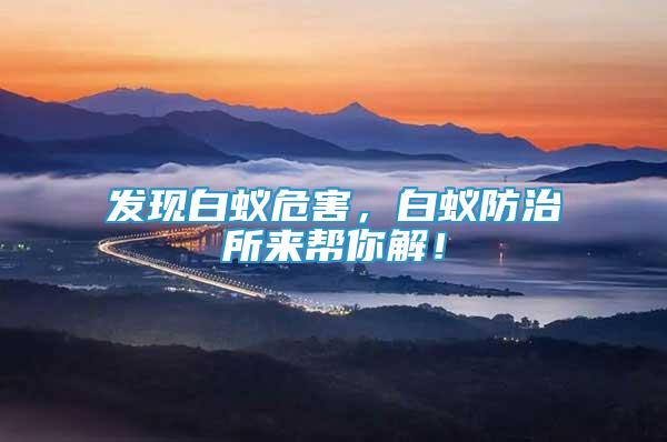 發(fā)現(xiàn)白蟻危害，白蟻防治所來(lái)幫你解！