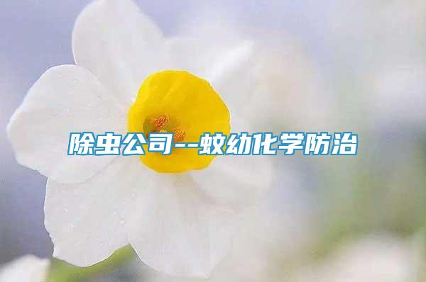 除蟲公司--蚊幼化學(xué)防治