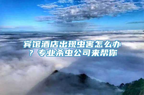 賓館酒店出現(xiàn)蟲害怎么辦？專業(yè)殺蟲公司來幫你