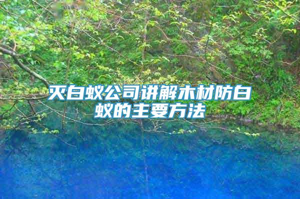 滅白蟻公司講解木材防白蟻的主要方法