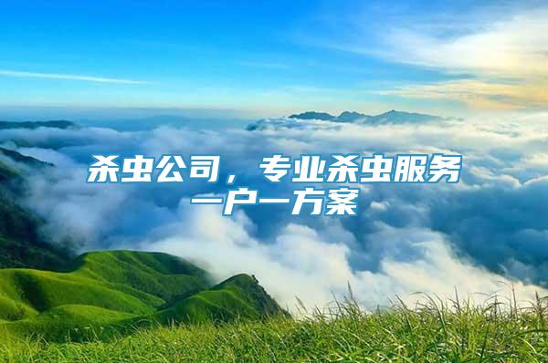 殺蟲(chóng)公司，專(zhuān)業(yè)殺蟲(chóng)服務(wù)一戶(hù)一方案