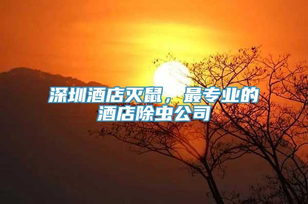 深圳酒店滅鼠，最專業(yè)的酒店除蟲公司