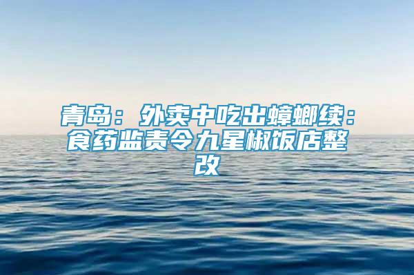 青島：外賣中吃出蟑螂續(xù)：食藥監(jiān)責(zé)令九星椒飯店整改