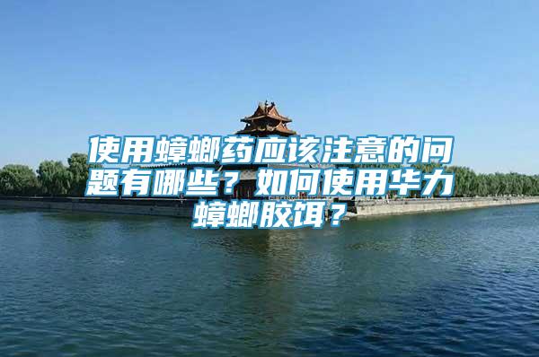使用蟑螂藥應(yīng)該注意的問(wèn)題有哪些？如何使用華力蟑螂膠餌？