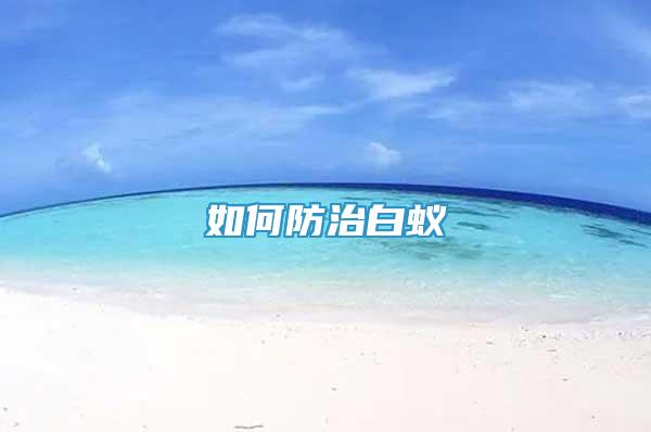 如何防治白蟻