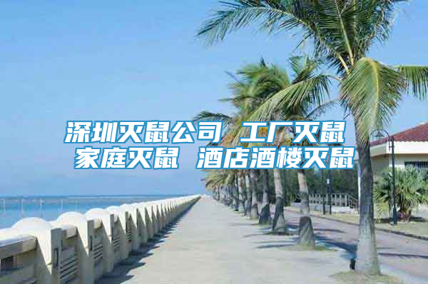 深圳滅鼠公司 工廠滅鼠 家庭滅鼠 酒店酒樓滅鼠
