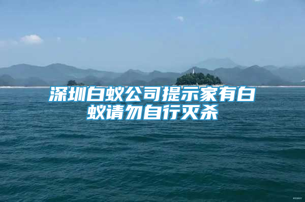 深圳白蟻公司提示家有白蟻請勿自行滅殺