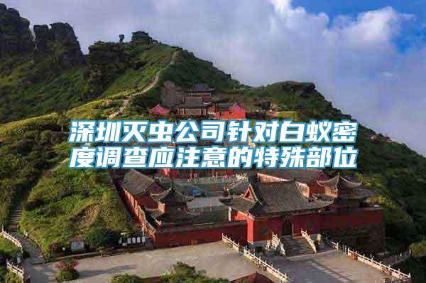 深圳滅蟲(chóng)公司針對(duì)白蟻密度調(diào)查應(yīng)注意的特殊部位