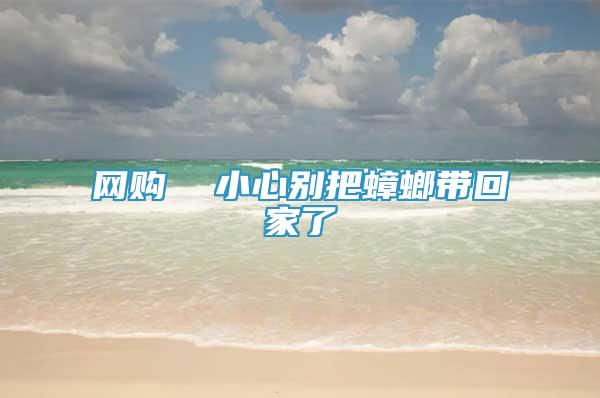 網(wǎng)購  小心別把蟑螂帶回家了