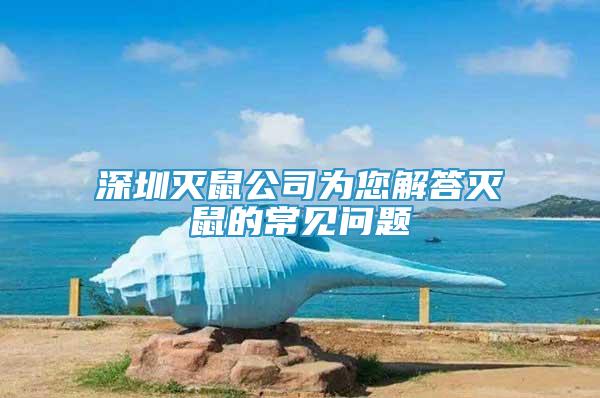 深圳滅鼠公司為您解答滅鼠的常見(jiàn)問(wèn)題