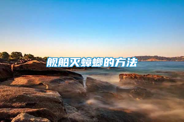 艦船滅蟑螂的方法