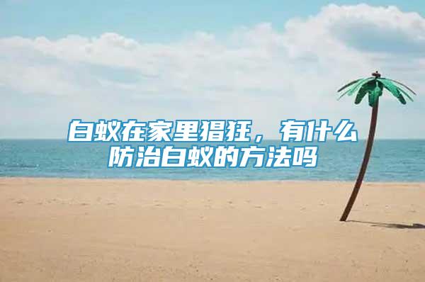 白蟻在家里猖狂，有什么防治白蟻的方法嗎