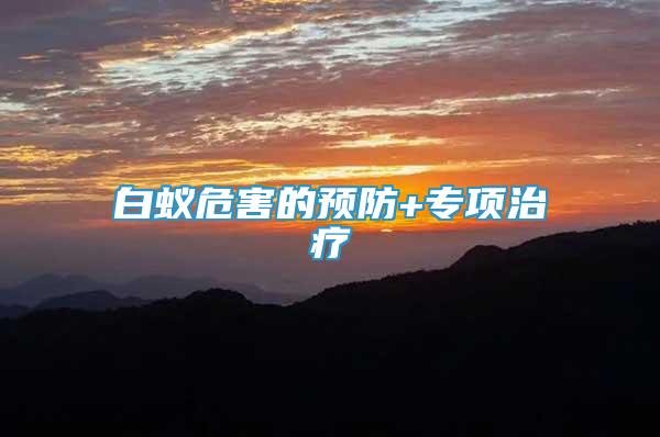 白蟻危害的預(yù)防+專項(xiàng)治療