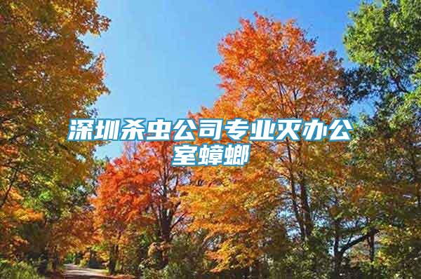 深圳殺蟲公司專業(yè)滅辦公室蟑螂