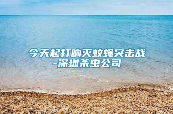 今天起打響滅蚊蠅突擊戰(zhàn)-深圳殺蟲公司
