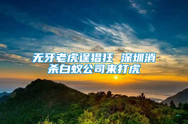 無牙老虎逞猖狂 深圳消殺白蟻公司來打虎