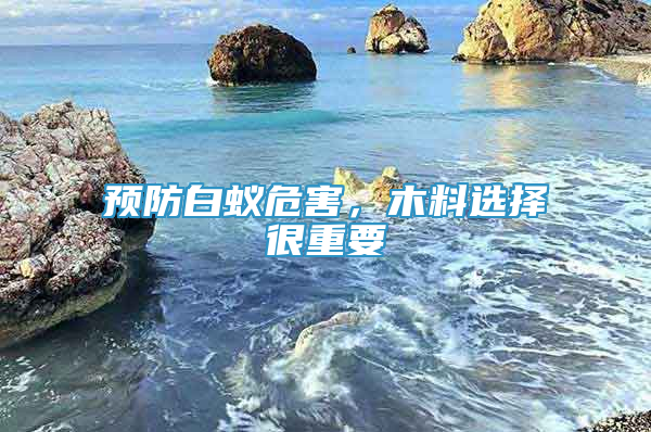 預防白蟻危害，木料選擇很重要