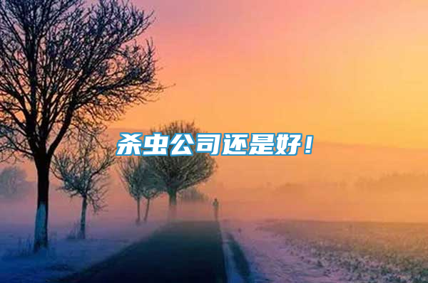 殺蟲公司還是好！