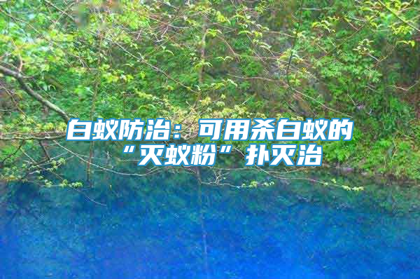 白蟻防治：可用殺白蟻的“滅蟻粉”撲滅治