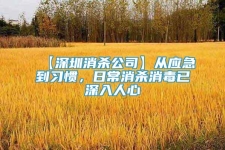 【深圳消殺公司】從應(yīng)急到習(xí)慣，日常消殺消毒已深入人心