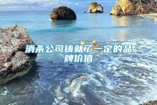 消殺公司鑄就了一定的品牌價值