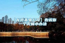 【龍崗殺蟲公司】告訴你一個(gè)滅蟑小辦法